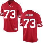 Men's Ohio State Buckeyes #73 Michael Jordan Red Nike NCAA College Football Jersey Style PTU8144DZ